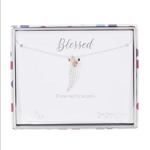 LA Rocks
Sterling Silver Angel Wing Two Tone Neckl